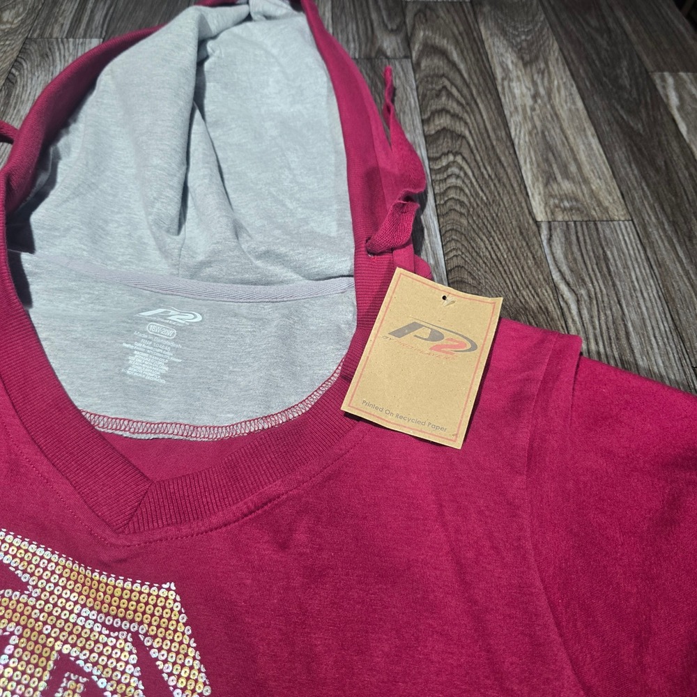P2 Florida State Seminoles Hoodie NWT Plus Size 2XL‎ 18W-20W Maroon - Picture 12 of 12